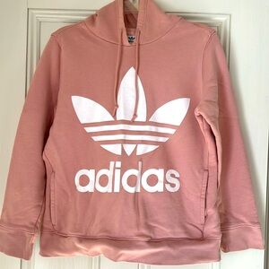 Adidas pink hoodie sweatshirt size medium